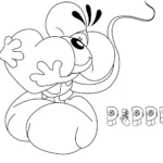 coloriage Diddl pour primaire