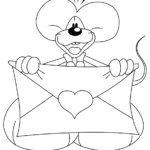 coloriage Diddl à imprimer pour enfant de 7 ans