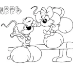 coloriage Diddl pour enfant de à imprimer