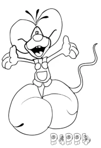 image pour coloriage Diddl enfant