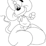 coloriage Diddl à imprimer pour enfant de 9 ans