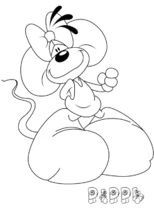 coloriage Diddl à imprimer pour enfant de 9 ans
