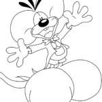 image de coloriage Diddl pour enfant