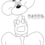 coloriage Diddl à imprimer gratuitement