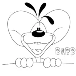 coloriage Diddl pour primaire