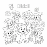 coloriage Diddl et ses Amis Joyeux d