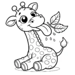 coloriage Girafe a imprimer