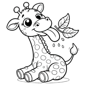 coloriage Girafe a imprimer