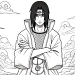 coloriage Itachi pour enfant à imprimer