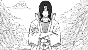 coloriage Itachi pour enfant à imprimer