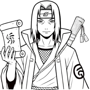 coloriage Itachi à imprimer