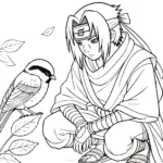 coloriage Itachi à imprimer pour enfants