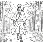 coloriage Itachi pour enfant de 2 ans