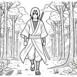 coloriage Itachi pour enfant de 2 ans