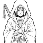 imprimer coloriage Itachi pour enfant