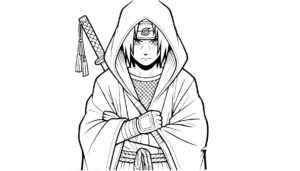 imprimer coloriage Itachi pour enfant