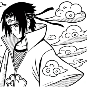 coloriage Itachi pour enfant de 2 ans