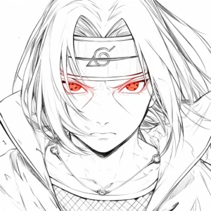 coloriage Itachi à imprimer pour enfant de 9 ans