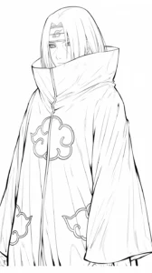 image pour coloriage Itachi enfant