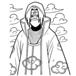 coloriage Itachi à imprimer pour enfant de 4 ans
