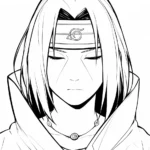 coloriage Itachi pour enfant de 7 ans