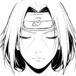 coloriage Itachi pour enfant de 3 ans