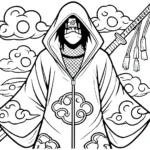 coloriage Itachi pour enfants a imprimer