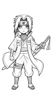coloriage Itachi a dessiner en ligne