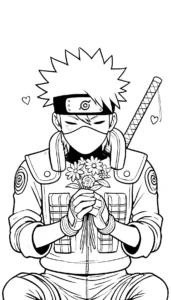 coloriage Kakashi à imprimer a4
