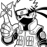 coloriage Kakashi a imprimer gratuit