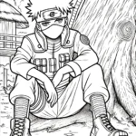coloriage Kakashi à imprimer pdf gratuit