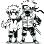 coloriage Kakashi pour enfant à imprimer