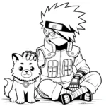 coloriage Kakashi a imprimer gratuitement