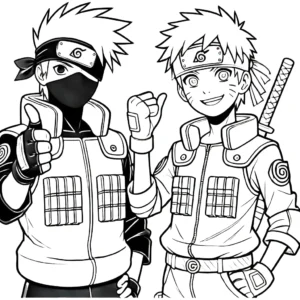 coloriage Kakashi à imprimer pour enfants