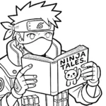 coloriage Kakashi à imprimer pour enfant de 2 ans