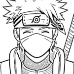 coloriage Kakashi de pour enfants