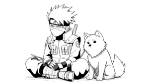 coloriage Kakashi a imprimer gratuit