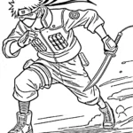 coloriage Kakashi gratuit à imprimer
