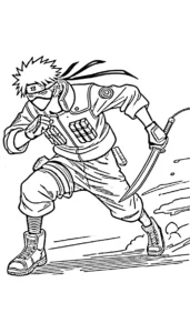 coloriage Kakashi gratuit à imprimer