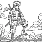coloriage Kakashi gratuit à imprimer