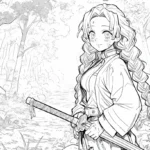 coloriage Mitsuri pour enfant