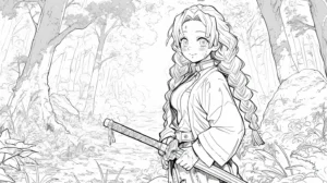 coloriage Mitsuri pour enfant
