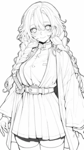 coloriage Mitsuri à imprimer gratuitement