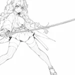 coloriage Mitsuri et apprentissage