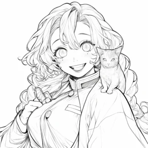 coloriage Mitsuri pour enfant