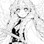 coloriage Mitsuri à imprimer gratuit