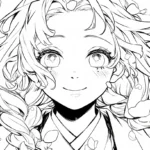 coloriage Mitsuri pour enfant