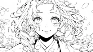 coloriage Mitsuri pour enfant