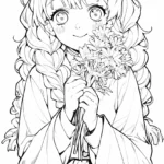 coloriage Mitsuri à imprimer pour enfant de 12 ans