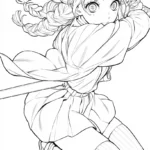coloriage Mitsuri à imprimer a4